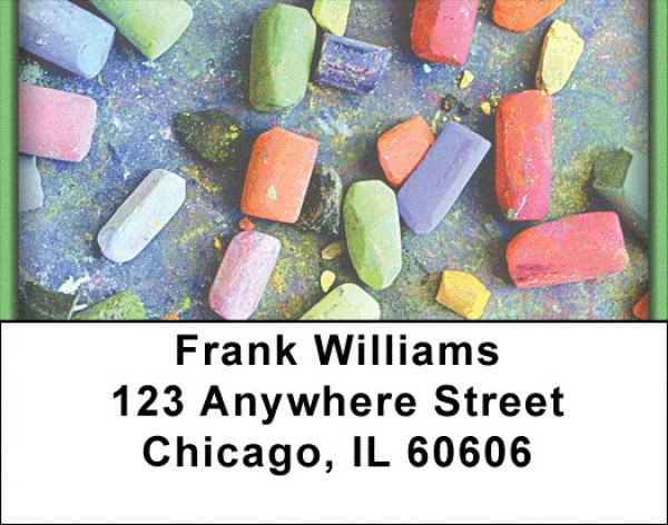 Sidewalk Chalk Address Labels | LBZEDU-02