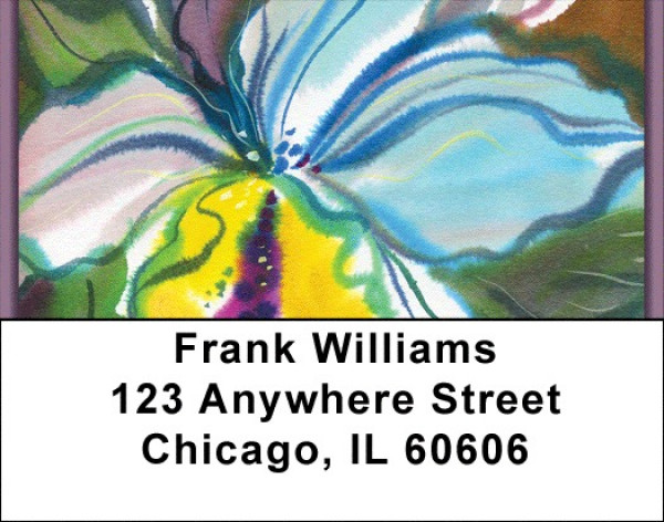 Romantic Watercolor Orchids Address Labels | LBZFLO-75