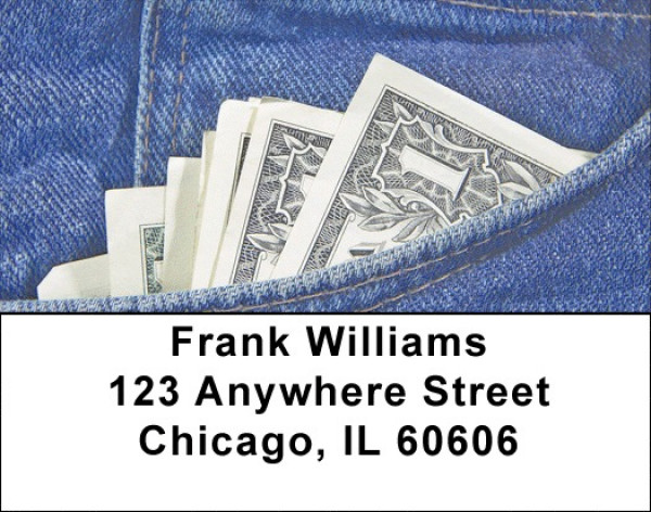 Denim Address Labels | LBZFUN-22