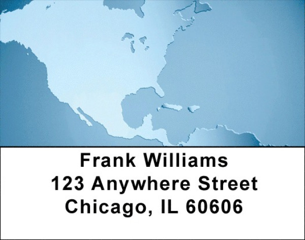 Maps Of All Colors Address Labels | LBZFUN-24
