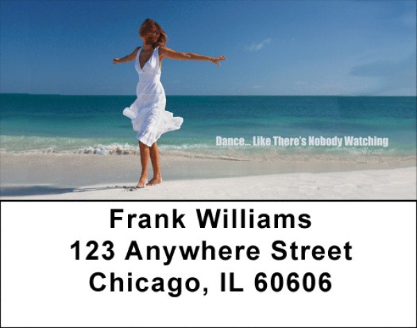 Dance Like No One's Watching Address Labels | LBZFUN-28