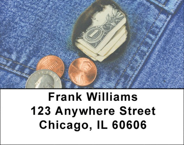 Burning A Hole In My Pocket Address Labels | LBZFUN-47