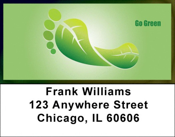Think Green Address Labels | LBZFUN-51