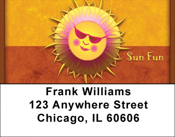 Sun Daze Address Labels | LBZFUN-65