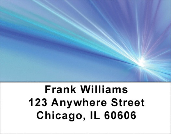 Spark of a Blue Flame Address Labels | LBZGEO-36