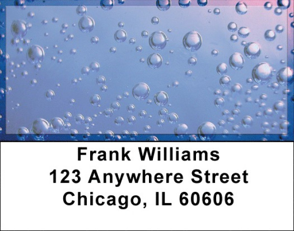 Raining In Technicolor Address Labels | LBZGEO-66
