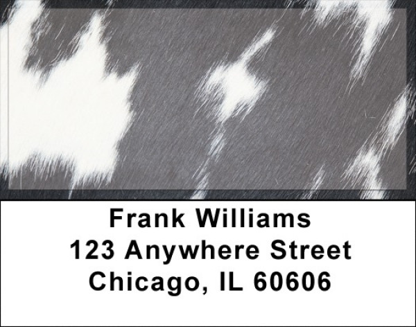 Cow Prints in Black and White Address Labels | LBZGEO-70