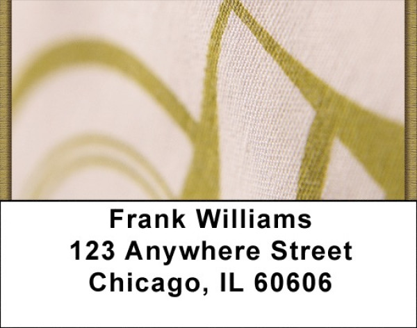 Asian Weave Address Labels | LBZGEO-76