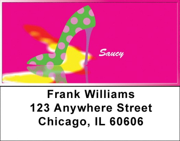 Hot Pink And Saucy Address Labels | LBZGIR-10