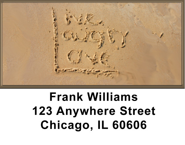 Live Laugh And Love Address Labels | LBZLOV-06