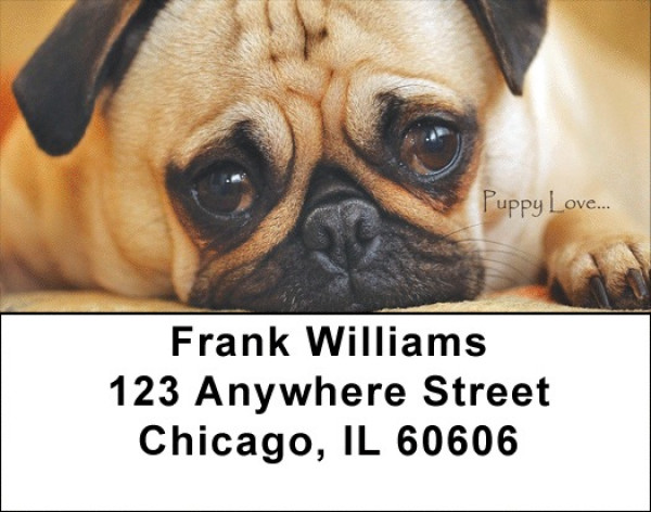 Puppy Love Address Labels | LBZLOV-08