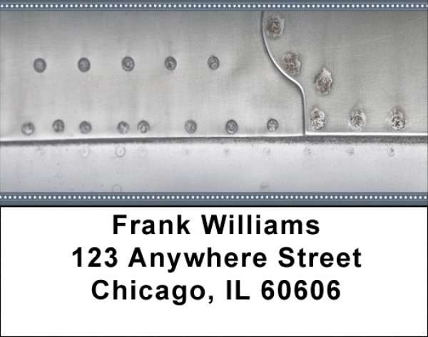 Warbirds Vingtage Metals Address Labels | LBZMIL-11