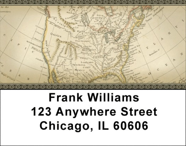 Historical North America Address Labels | LBZMIL-15