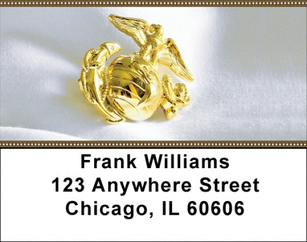 Marine Corp Emblem Address Labels | LBZMIL-17