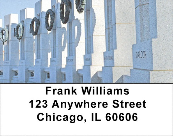 WWII -WWII Memorials Address Labels | LBZMIL-51