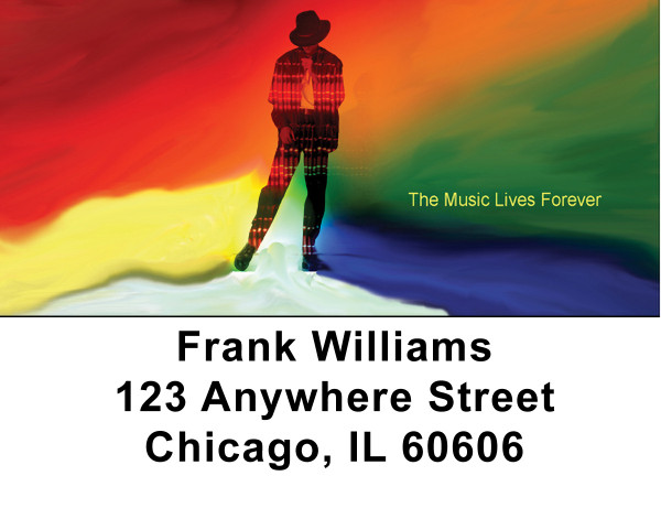 The Music Lives Forever Address Labels | LBZMUS-07