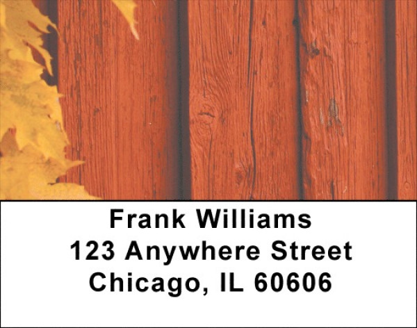 Simplistic Barn Address Labels | LBZNAT-28