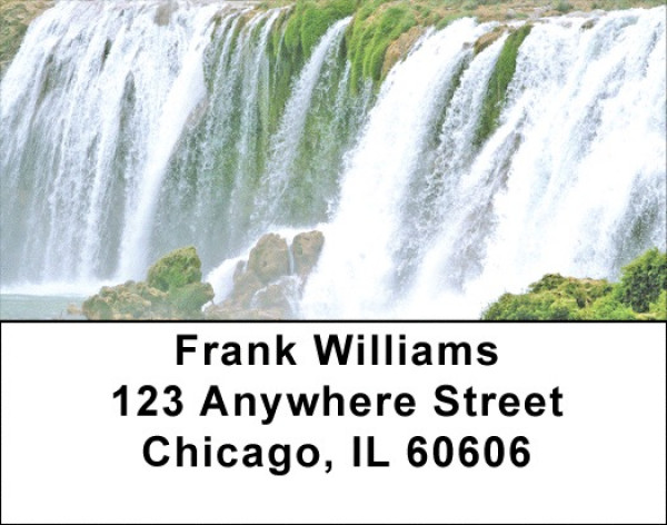 Tropical Falls Address Labels | LBZNAT-48