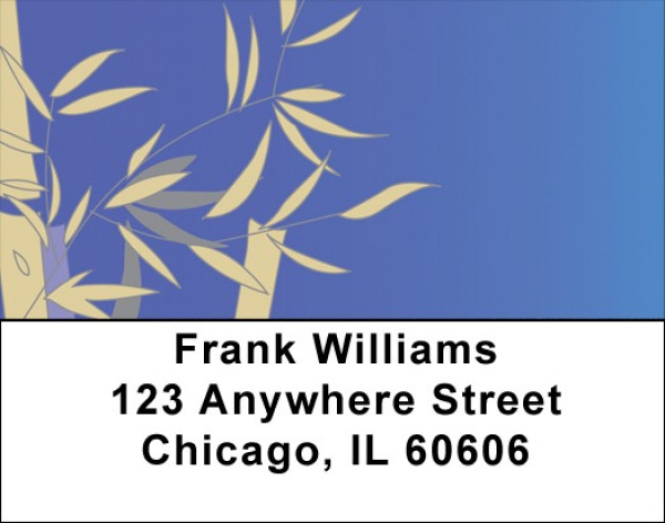 Bamboo Blues Address Labels | LBZNAT-55