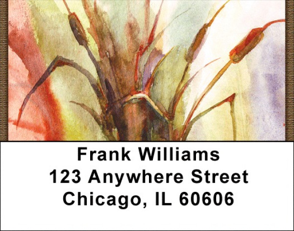 Cattail Watercolors Address Labels | LBZNAT-68
