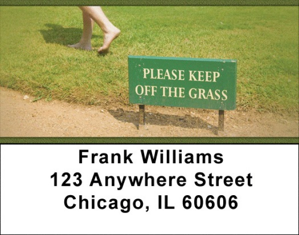 Legalize Marijuana -Please Keep Off The Grass Address Labels | LBZPAT-33