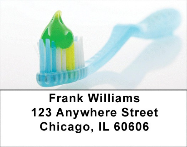 Clean Mouth In Aqua Address Labels | LBZPRO-09