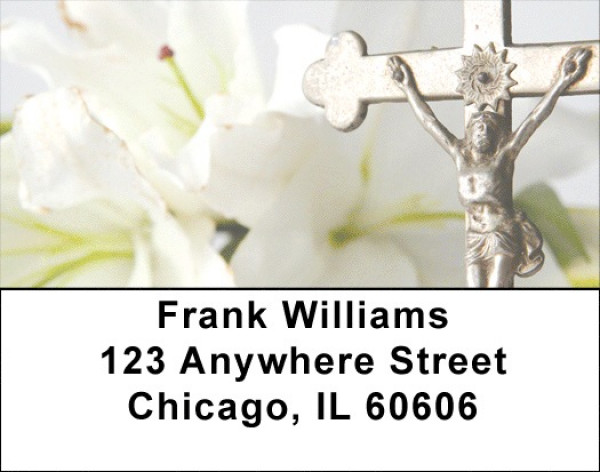 Christian Symbols Address Labels | LBZREL-10