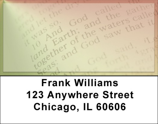 Bible Verses Address Labels | LBZREL-15