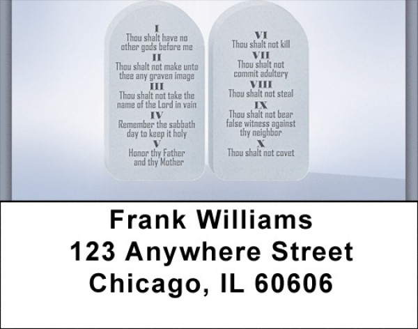 Christian - Ten Commandments Address Labels | LBZREL-23