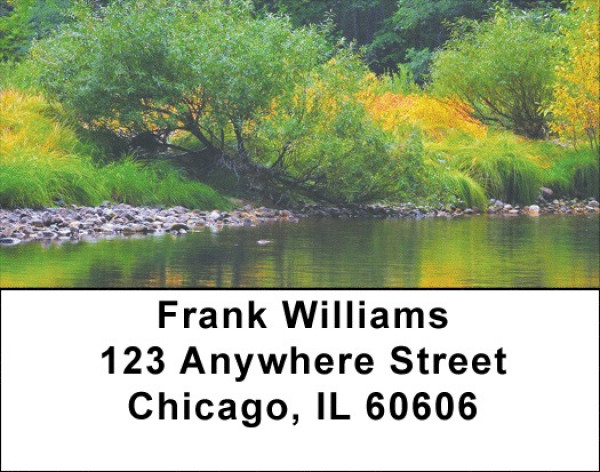 Mountain Brook In Fall Address Labels | LBZSCE-44