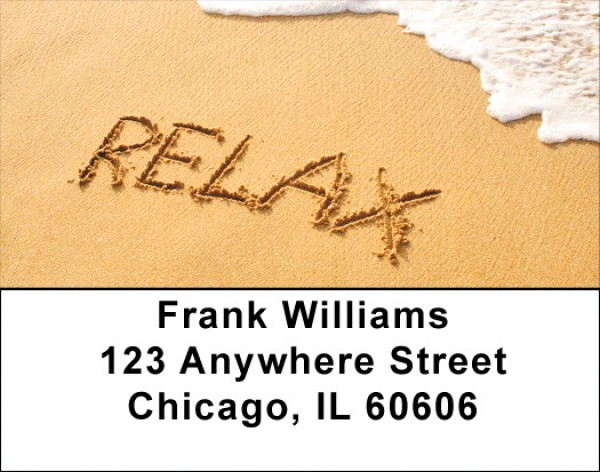 Relax And Unwind Address Labels | LBZSCE-58