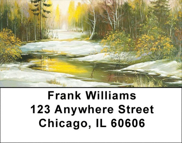 Winter Sunrise Address Labels | LBZSCE-68