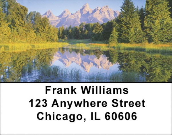 Pristine Mountain Lakes Address Labels | LBZSCE-77