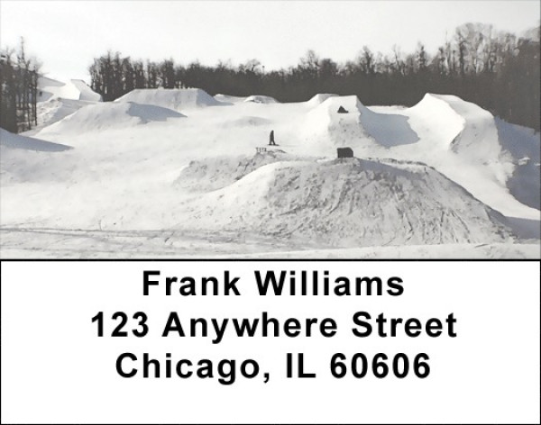 Skiing Address Labels | LBZSPO-24