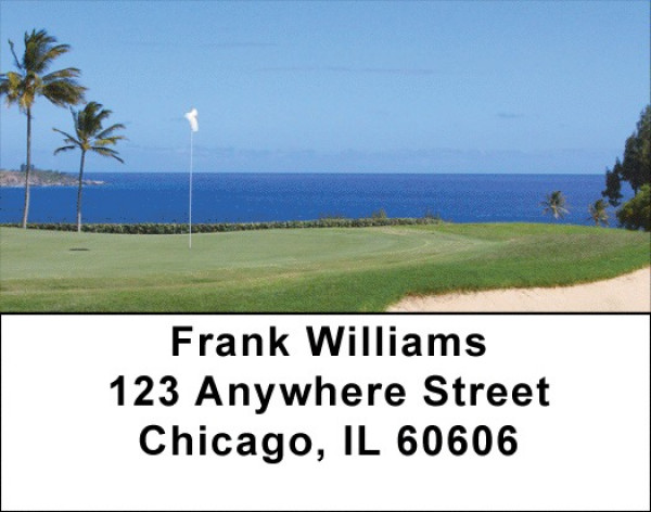 Golf Courses On The Ocean Address Labels | LBZSPO-42
