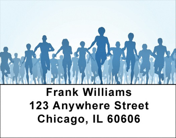 Marathon Runners Address Labels | LBZSPO-47