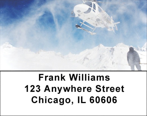 Helicopter To Top Address Labels | LBZSPO-49
