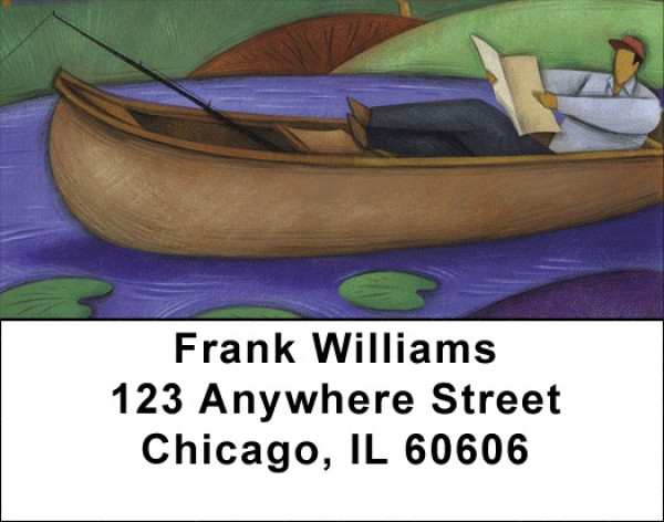 Sports - Fishing - Lazy Day Fishing Address Labels | LBZSPO-64