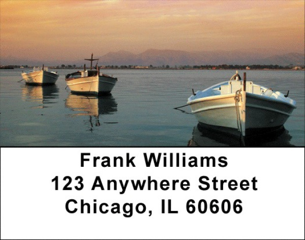 Vintage Boats From Around The World Address Labels | LBZTRA-41