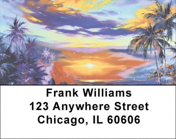 Hawaii Sunsets Address Labels | LBZTVL-07