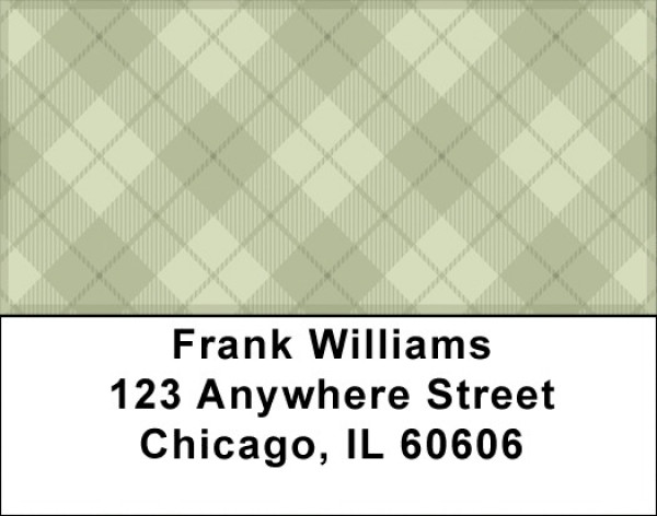 Plaids And Medallion Address Labels | LBZTVL-09