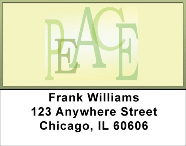 P E A C E Address Labels | LBZWIS-09