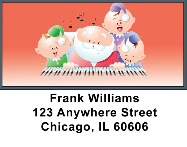 Musical Holiday Cheer Address Labels | LBZXMS-48
