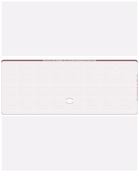 Burgundy Safety Blank High Security Middle Laser Checks | LMCHS-BLA-US