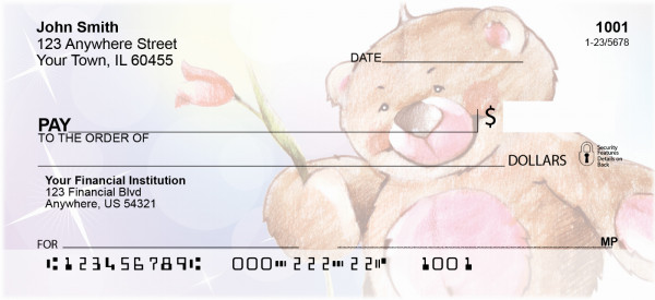 Beary Loverly Personal Checks | QBA-23