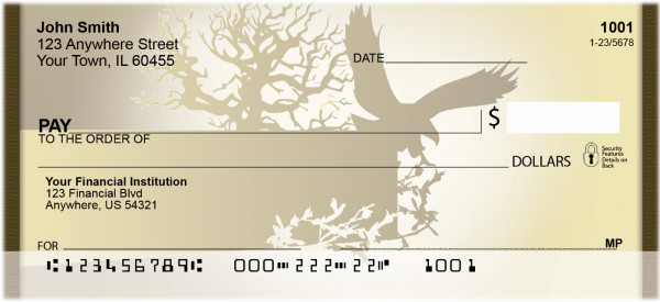 Eagle Silhouette Personal Checks | QBA-36