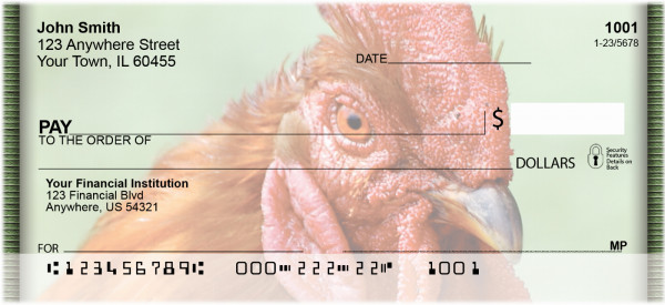 Cocky Roosters Personal Checks | QBA-59