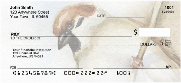Simple Sparrows Personal Checks | QBA-61