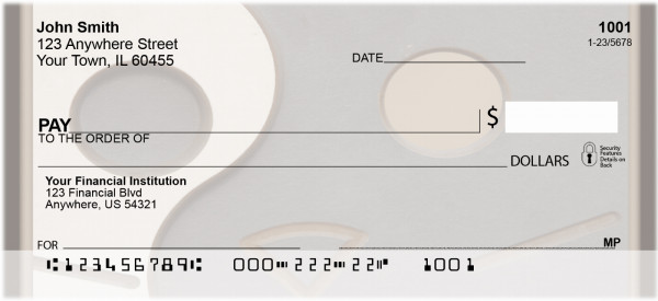 Abstract Cat Personal Checks | QBA-82