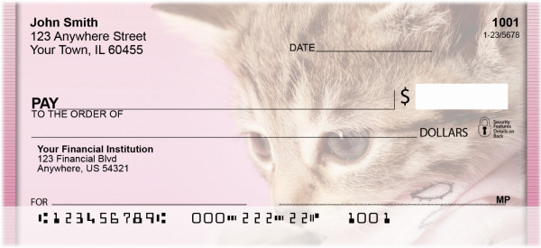 Playful Perky Kittens Personal Checks | QBA-94
